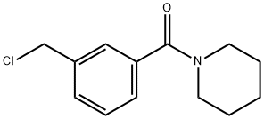 [3-(chloromethyl)phenyl]-piperidin-1-ylmethanone Struktur