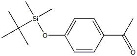 Ethanone, 1-[4-[[(1,1-dimethylethyl)dimethylsilyl]oxy]phenyl]- 结构式
