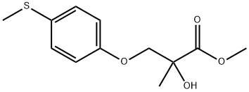 methyl2-methyl-3-(4-methylsulfanylphenoxy)-2-oxidanyl-propanoate Structure