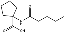 Cyclopentanecarboxylic acid, 1-[(1-oxopentyl)amino]-