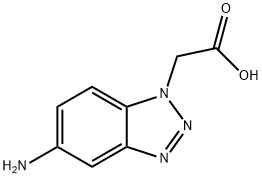 (5-Amino-benzotriazol-1-yl)-acetic acid Struktur