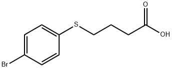 Butanoic acid,4-[(4-bromophenyl)thio]- Struktur