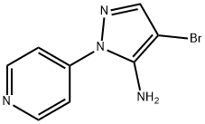 4-Bromo-2-pyridin-4-yl-2H-pyrazol-3-ylamine,1516947-02-6,结构式