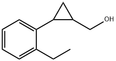 [2-(2-Ethyl-phenyl)-cyclopropyl]-methanol Structure