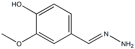 Benzaldehyde, 4-hydroxy-3-methoxy-, hydrazone,1527-84-0,结构式