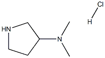 N,N-Dimethylpyrrolidin-3-amine hydrochloride 结构式