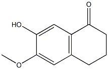 1(2H)-Naphthalenone,3,4-dihydro-7-hydroxy-6-methoxy- 化学構造式