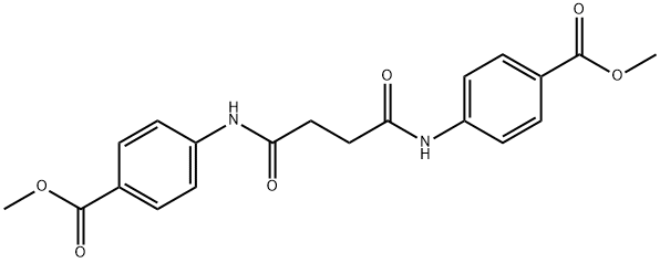 dimethyl 4,4'-[(1,4-dioxo-1,4-butanediyl)di(imino)]dibenzoate Structure