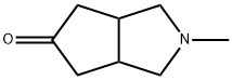 2-methyl-octahydrocyclopenta[c]pyrrol-5-one 化学構造式