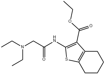 ethyl 2-(2-(diethylamino)acetamido)-4,5,6,7-tetrahydrobenzo[b]thiophene-3-carboxylate Structure