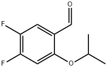 4,5-Difluoro-2-(propan-2-yloxy)benzaldehyde 结构式