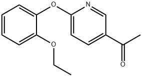 2-(2-乙氧基苯氧基)-5-乙酰基吡啶 结构式