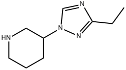 3-(3-Ethyl-[1,2,4]triazol-1-yl)-piperidine,1553964-80-9,结构式