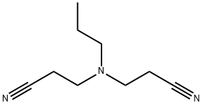 Propanenitrile, 3,3'-(propylimino)bis- Structure