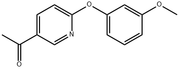 2-(3-甲氧基苯氧基)-5-乙酰基吡啶, 1555340-94-7, 结构式