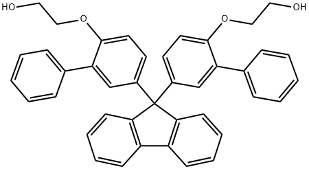9, 9-Bis[3-phenyl-4-(2-hydroxyethoxy)phenyl]fluorene Structure