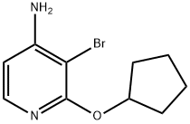3-Bromo-2-cyclopentyloxy-pyridin-4-ylamine Structure