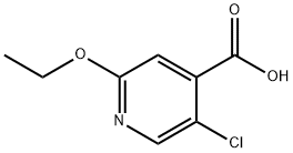 5-Chloro-2-ethoxypyridine-4-carboxylic acid 结构式