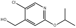 [5-CHLORO-2-(PROPAN-2-YLOXY)PYRIDIN-4-YL]METHANOL 化学構造式