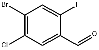 4-ブロモ-5-クロロ-2-フルオロベンズアルデヒド 化学構造式