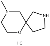 9-methyl-6-oxa-2,9-diazaspiro[4.5]decane dihydrochloride Struktur