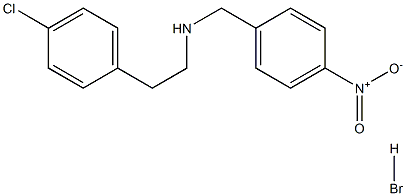 [2-(4-chlorophenyl)ethyl](4-nitrobenzyl)amine hydrobromide 化学構造式