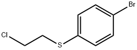 Benzene,1-bromo-4-[(2-chloroethyl)thio]- Structure