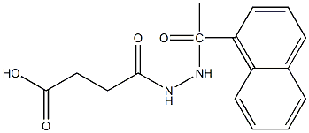 4-[2-(1-naphthylacetyl)hydrazino]-4-oxobutanoic acid 化学構造式