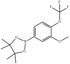 3-Mthoxy-4-(trifluoromethoxy)phenylboronic acid pinacol ester Structure