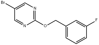 5-Bromo-2-(3-fluorobenzyloxy)pyrimidine Structure