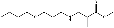 methyl 3-[(3-butoxypropyl)amino]-2-methylpropanoate 结构式