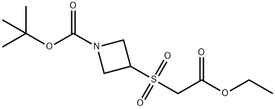 TERT-BUTYL 3-((2-ETHOXY-2-OXOETHYL)SULFONYL)AZETIDINE-1-CARBOXYLATE Struktur