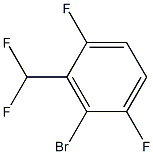 2-bromo-3-(difluoromethyl)-1,4-difluorobenzene Struktur