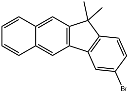 3-Bromo-11,11-dimethyl-11H-benzo[b]fluorene Struktur