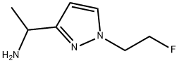 1-[1-(2-Fluoro-ethyl)-1H-pyrazol-3-yl]-ethylamine 化学構造式