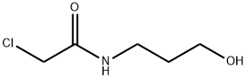 2-chloro-N-(3-hydroxypropyl)acetamide Struktur