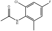 N-(2-chloro-4-fluoro-6-methylphenyl)acetamide Struktur