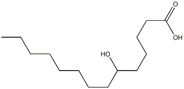 Tetradecanoic acid, 6-hydroxy-, 1747-18-8, 结构式