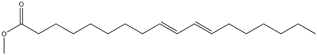 9,11-Octadecadienoic acid, methyl ester Structure