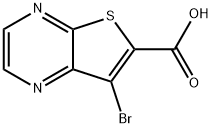 7-bromothieno[2,3-b]pyrazine-6-carboxylic acid Structure