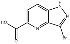 3-bromo-1H-pyrazolo[4,3-b]pyridine-5-carboxylic acid Struktur