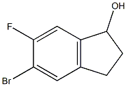 5-Bromo-6-fluoro-indan-1-ol Structure