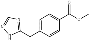 4-(1H-[1,2,4]Triazol-3-ylmethyl)-benzoic acid methyl ester 化学構造式