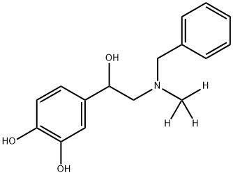 N-Benzyl Epinephrine-d3 结构式