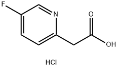 2-(5-氟-2-吡啶基)乙酸盐酸盐, 1795504-70-9, 结构式