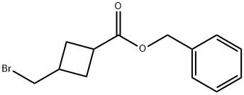 BENZYL 3-(BROMOMETHYL)CYCLOBUTANECARBOXYLATE Struktur