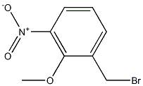 1-(bromomethyl)-2-methoxy-3-nitrobenzene 化学構造式