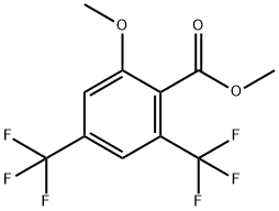 Methyl 2,4-bis(trifluoromethyl)-6-methoxybenzoate 结构式