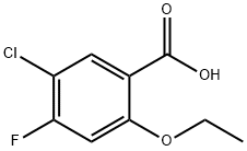 5-CHLORO-2-ETHOXY-4-FLUOROBENZOIC ACID,1805820-29-4,结构式