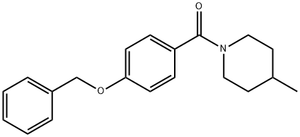 1-[4-(benzyloxy)benzoyl]-4-methylpiperidine 化学構造式